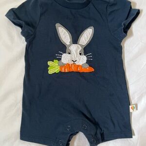 Navy Blue Bunny Bodysuit